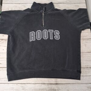 Vintage Roots Quarter Zip Black Sweater Size XXL
